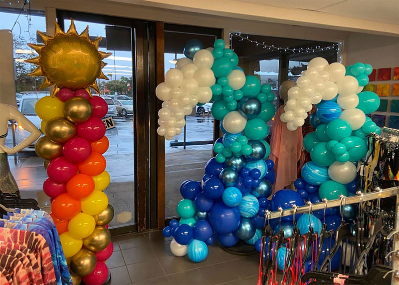 custom balloon installation