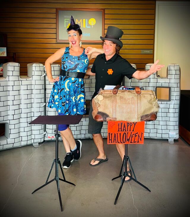 Happy Halloween from Cirque Jolie amd Brenton Keith!  @magicbrent #husbandwifeteam #mauievents #mauievententertainment #halloweenevents #halloween2024 #mauihalloween